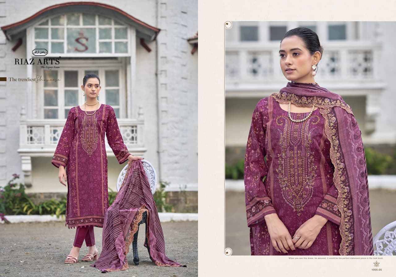 BIN SAEED NAWAZISH VOLUME.2 By RIAZ ARTS 1001 TO 1006 Series Beautiful Festive Suits Stylish Fancy Colorful Casual Wear & Ethnic Wear Cotton Cambric Lawn Print Dresses At Wholesale Price